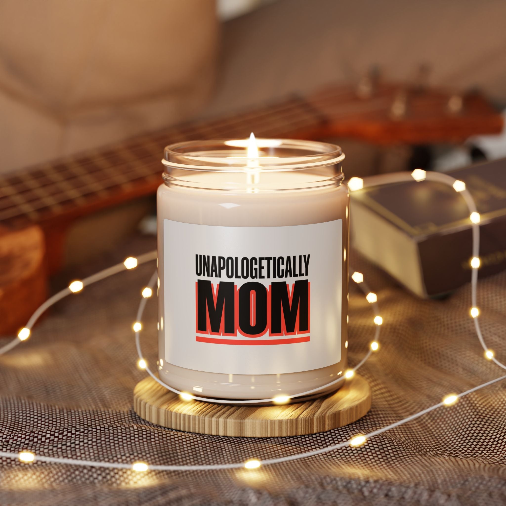 Unapologetically Mom Candle | Mother’s Day Minimal Typographic Mom