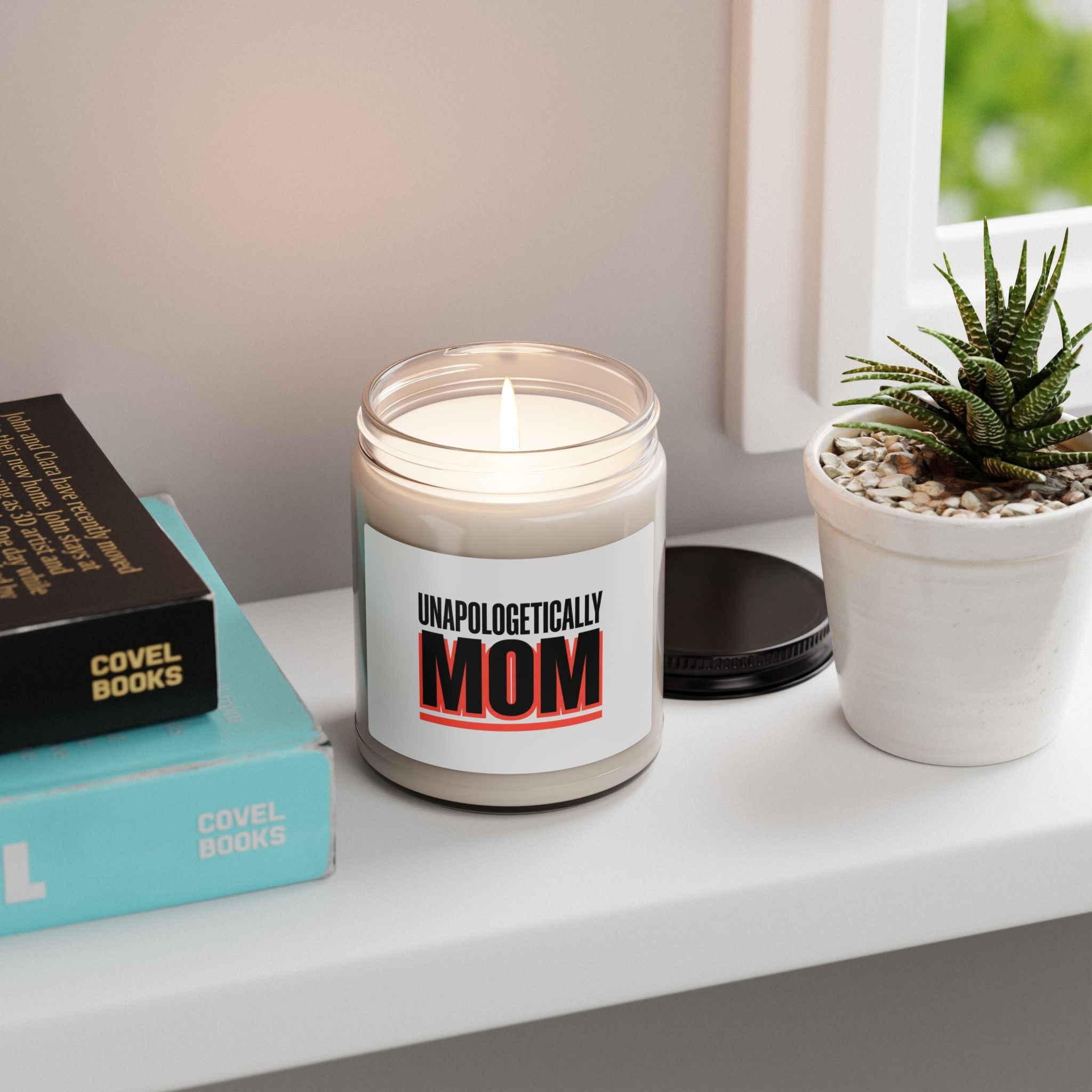 Unapologetically Mom Candle | Mother’s Day Minimal Typographic Mom