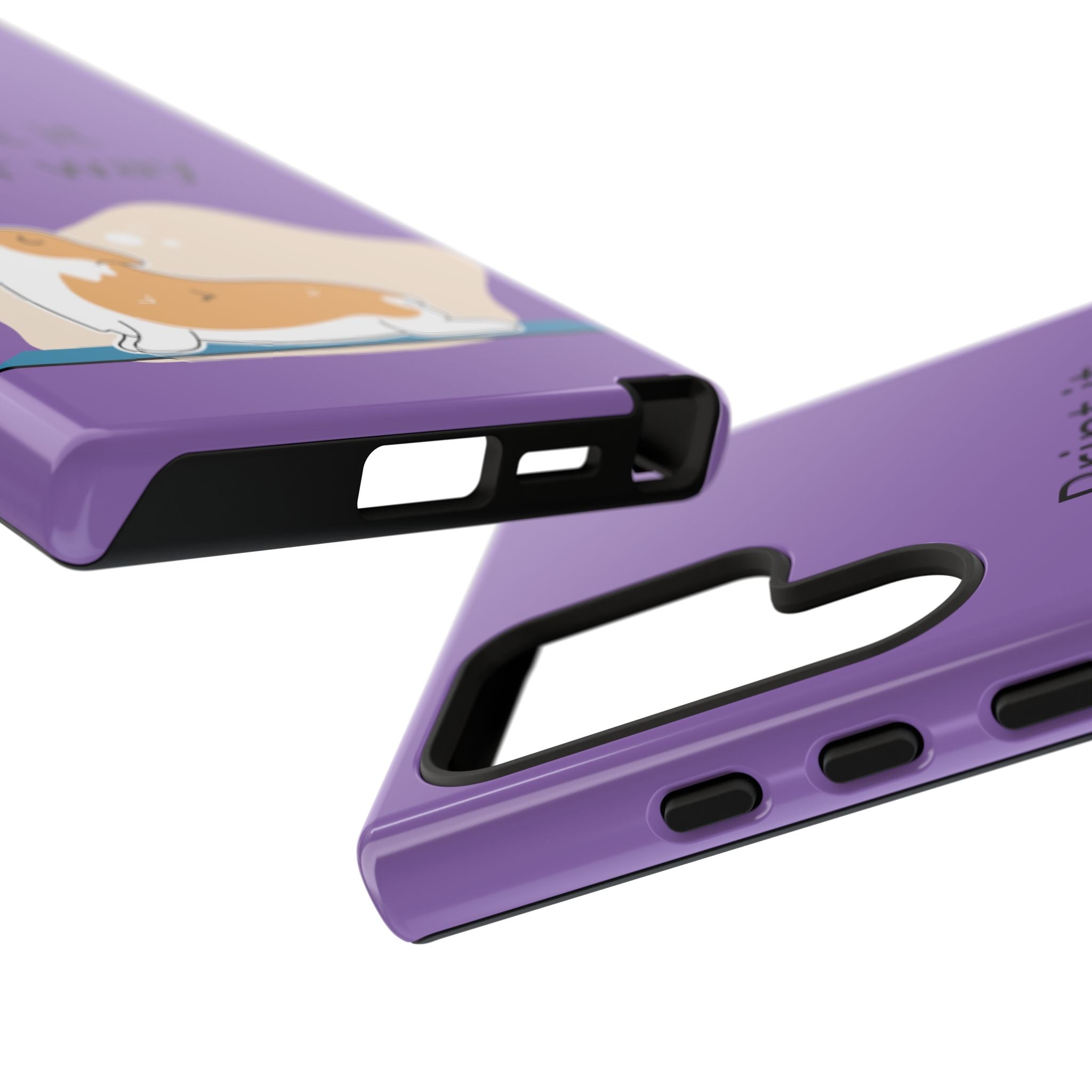Corgi Stretch Phone Case – "Print it your way" Purple Protective Case