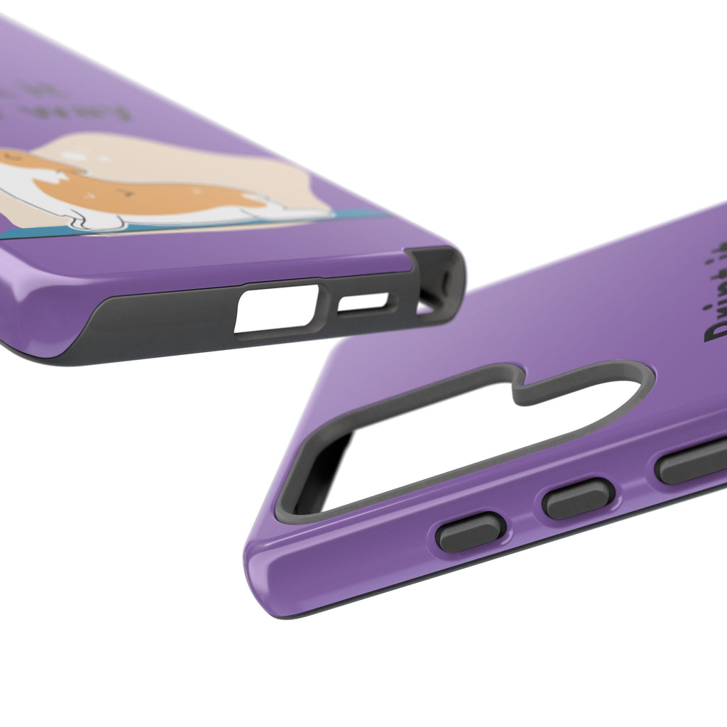 Corgi Stretch Phone Case – "Print it your way" Purple Protective Case