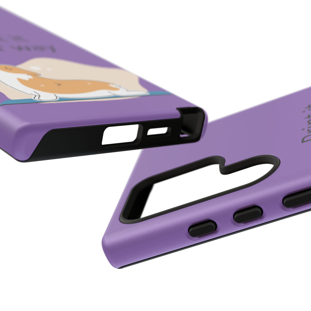 Corgi Stretch Phone Case – "Print it your way" Purple Protective Case