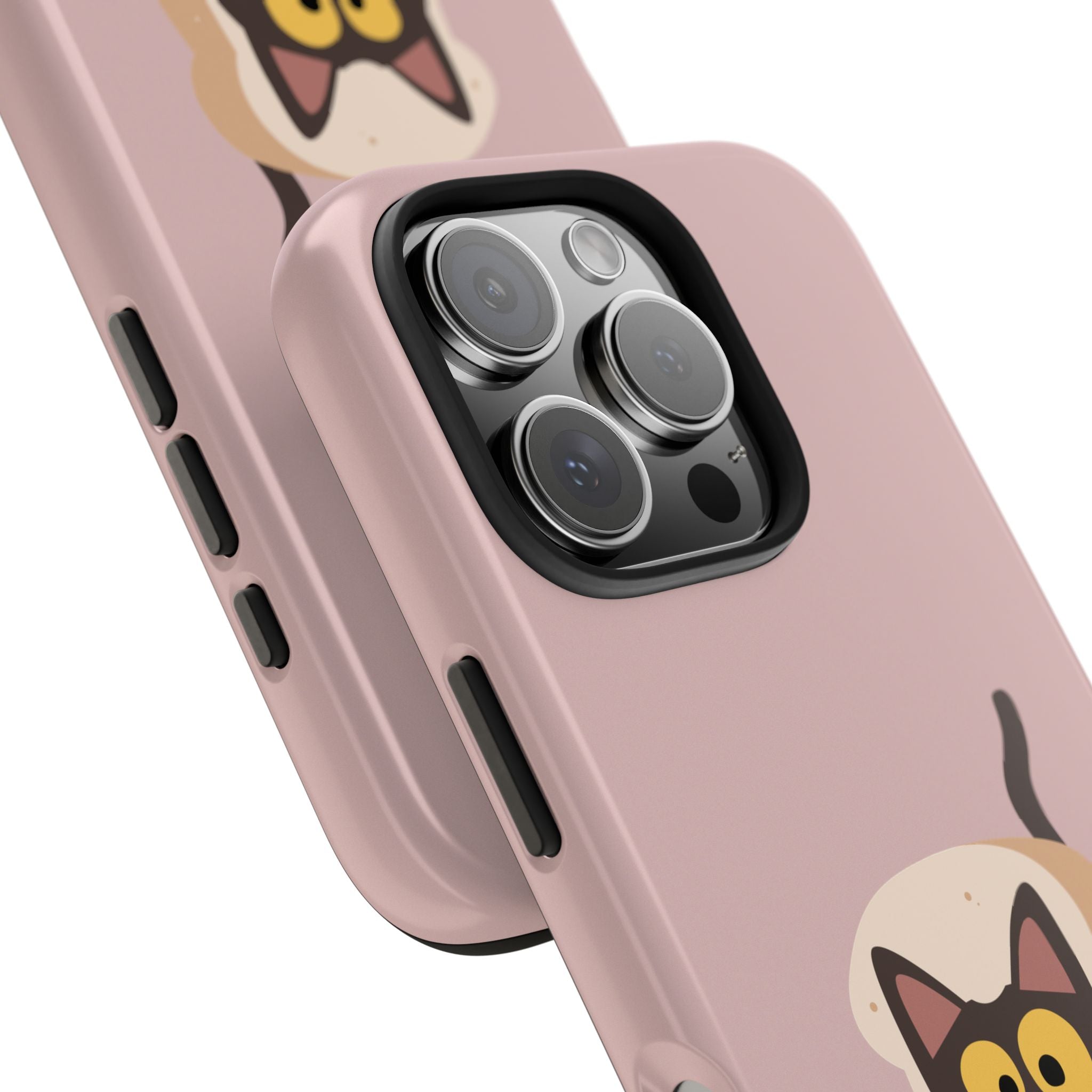 Tough Phone Case — Cute Black Cat in Bread Illustration (Protective iPhone Case)