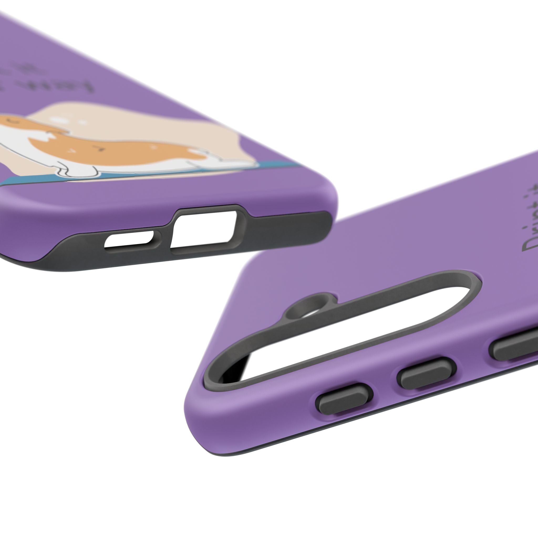 Corgi Stretch Phone Case – "Print it your way" Purple Protective Case
