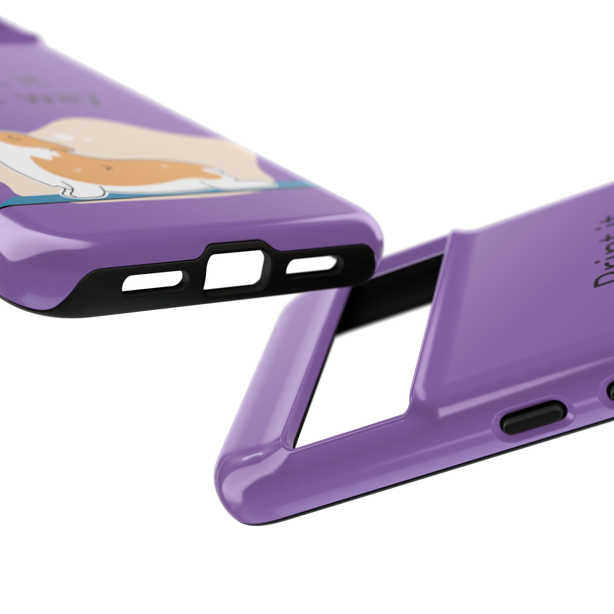 Corgi Stretch Phone Case – "Print it your way" Purple Protective Case