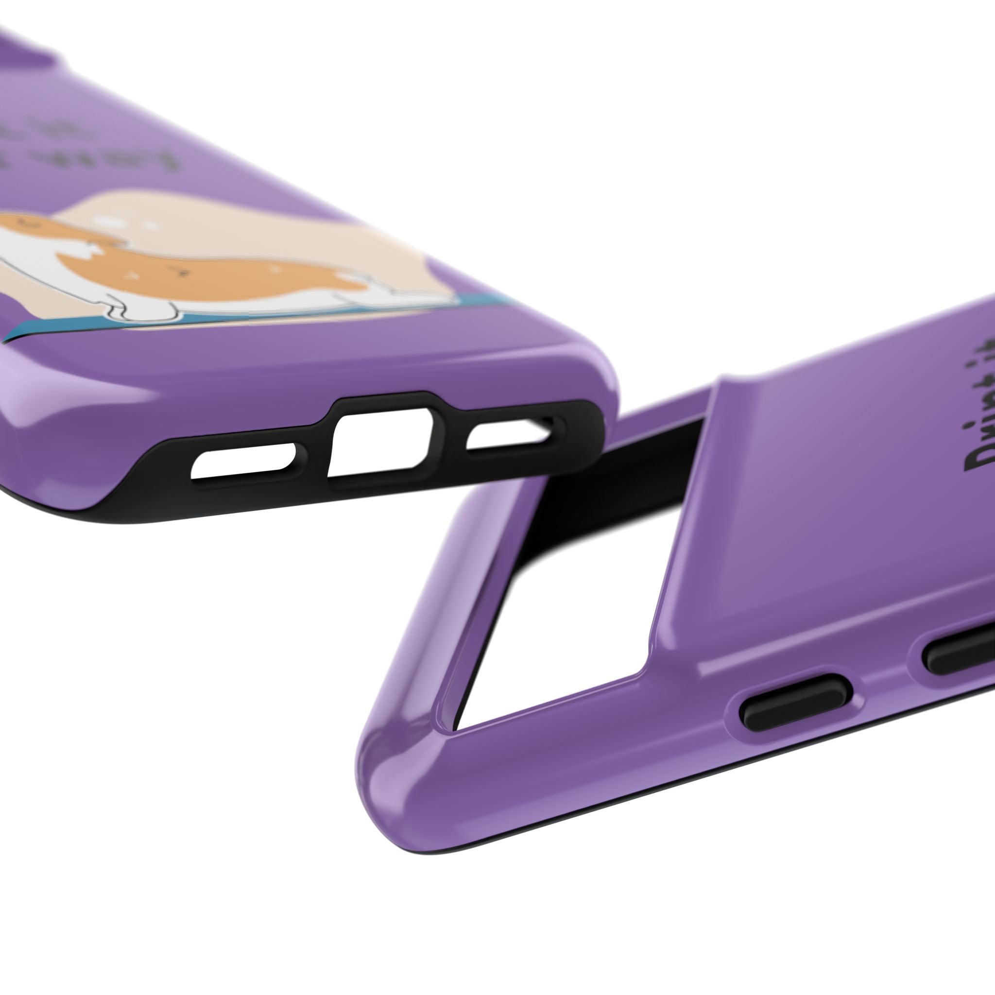 Corgi Stretch Phone Case – "Print it your way" Purple Protective Case