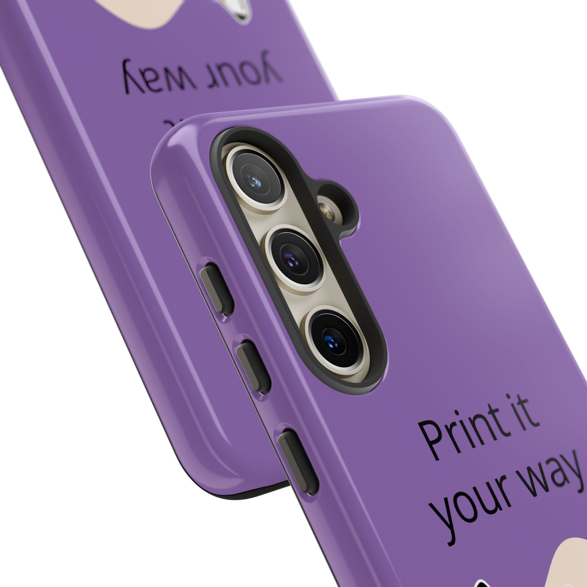 Corgi Stretch Phone Case – "Print it your way" Purple Protective Case