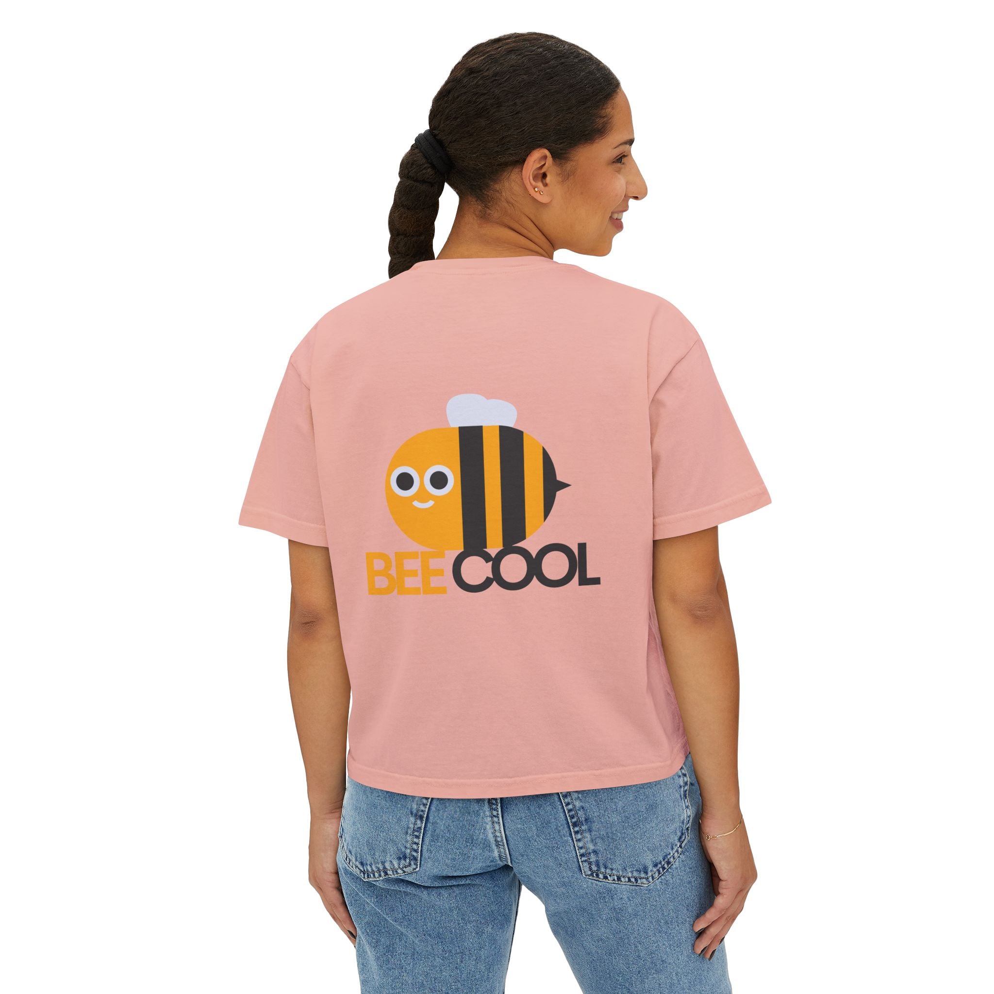 Bee Yourself Boxy Tee — Bee Cool Graphic Women’s Shirt