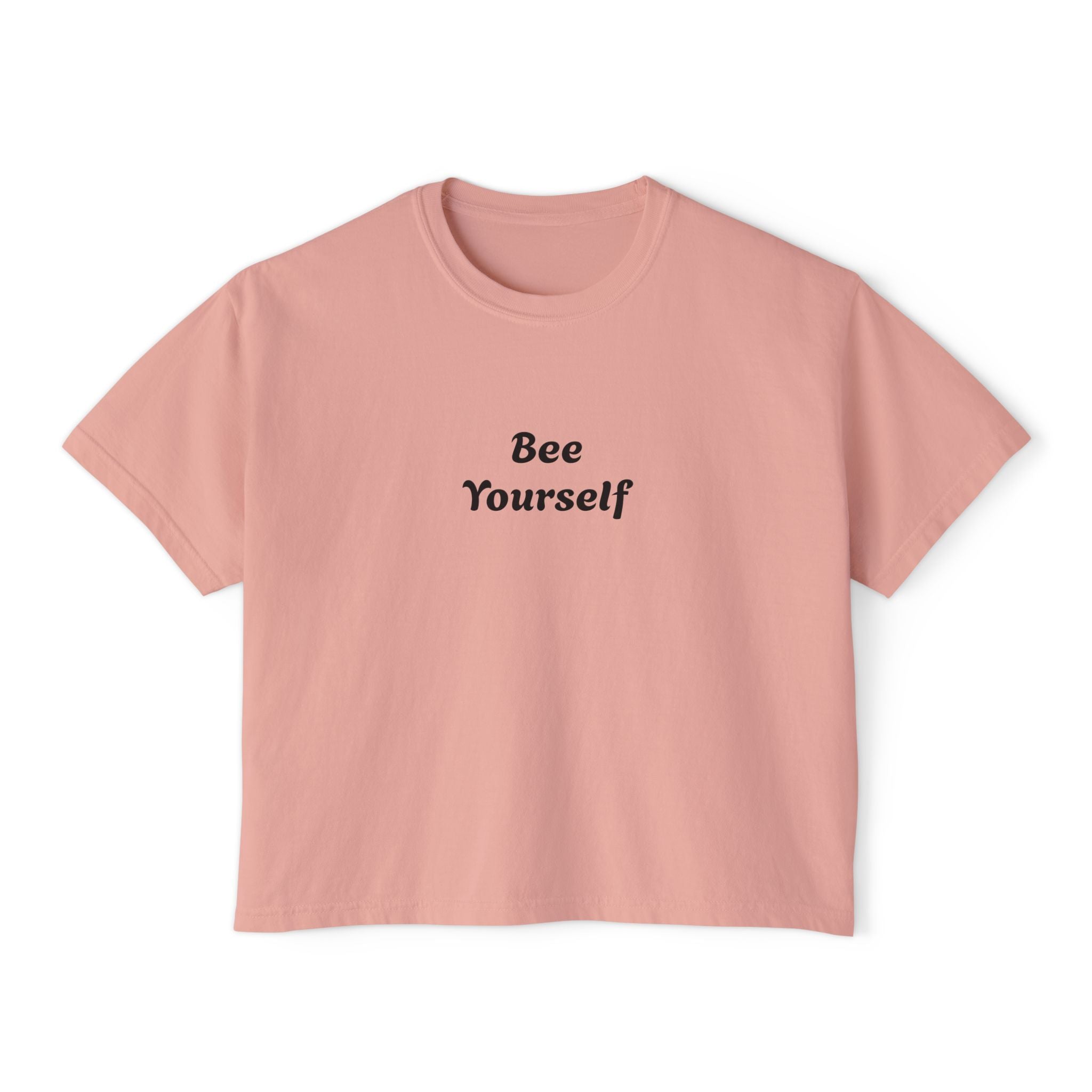 Bee Yourself Boxy Tee — Bee Cool Graphic Women’s Shirt