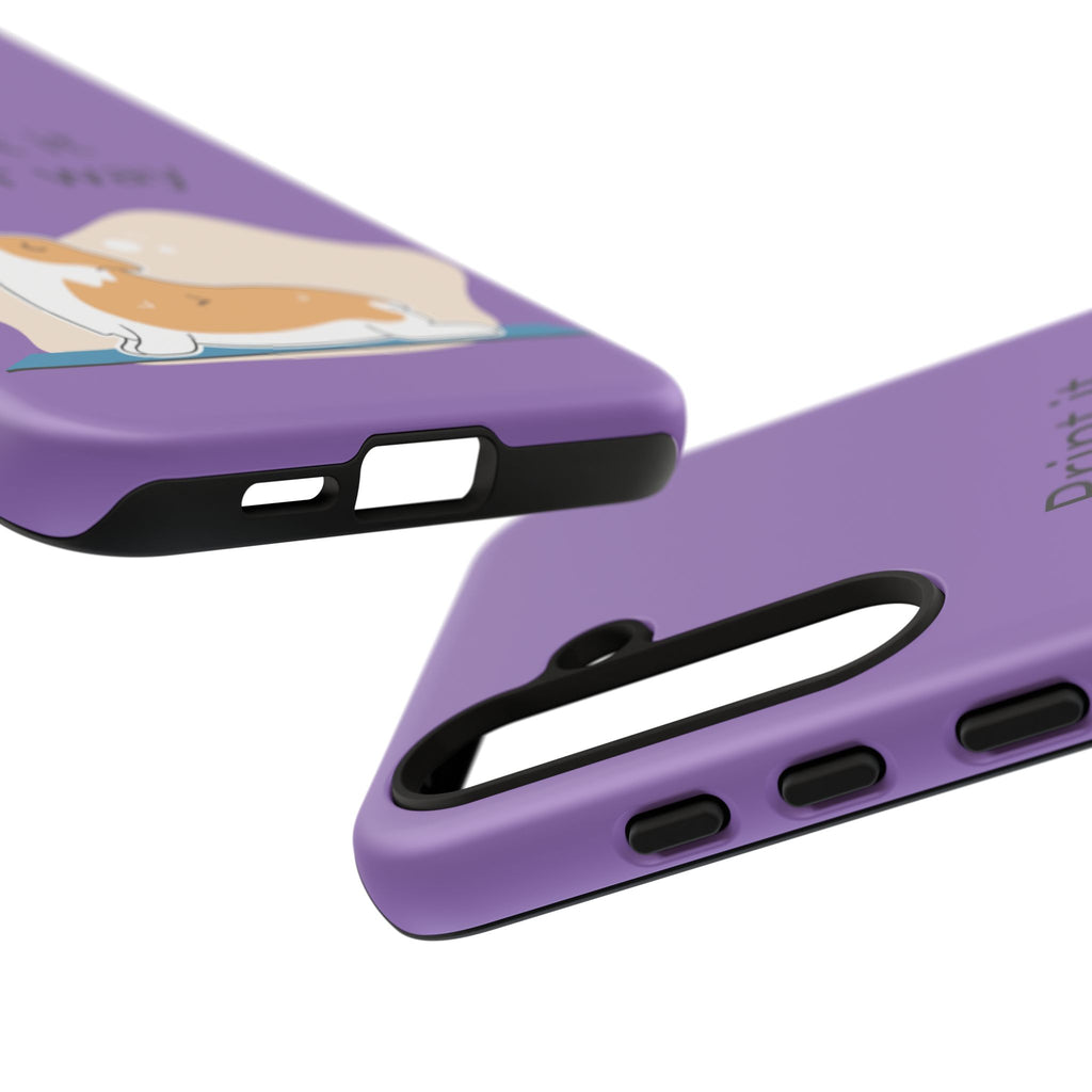 Corgi Stretch Phone Case – "Print it your way" Purple Protective Case