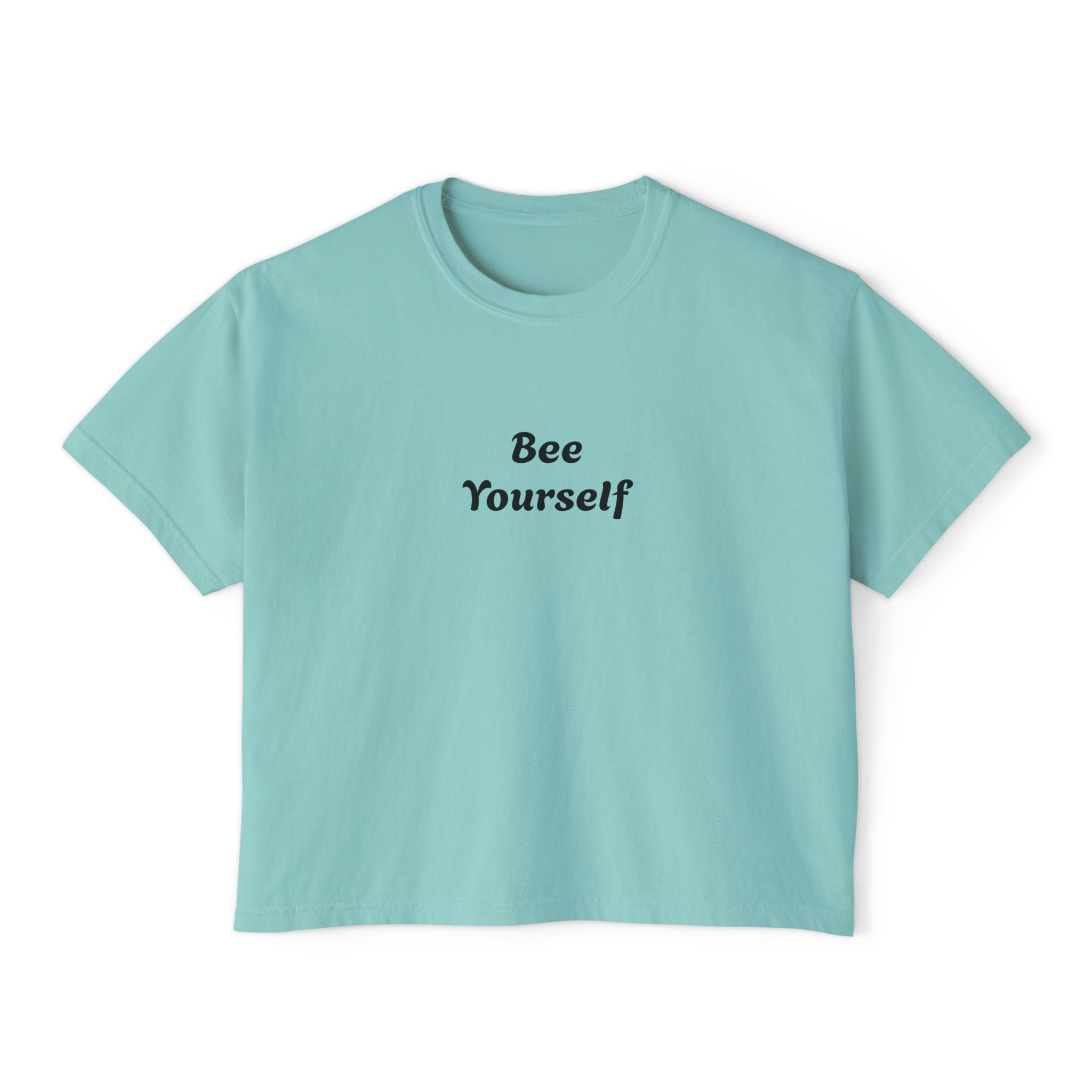 Bee Yourself Boxy Tee — Bee Cool Graphic Women’s Shirt