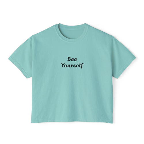 Bee Yourself Boxy Tee — Bee Cool Graphic Women’s Shirt