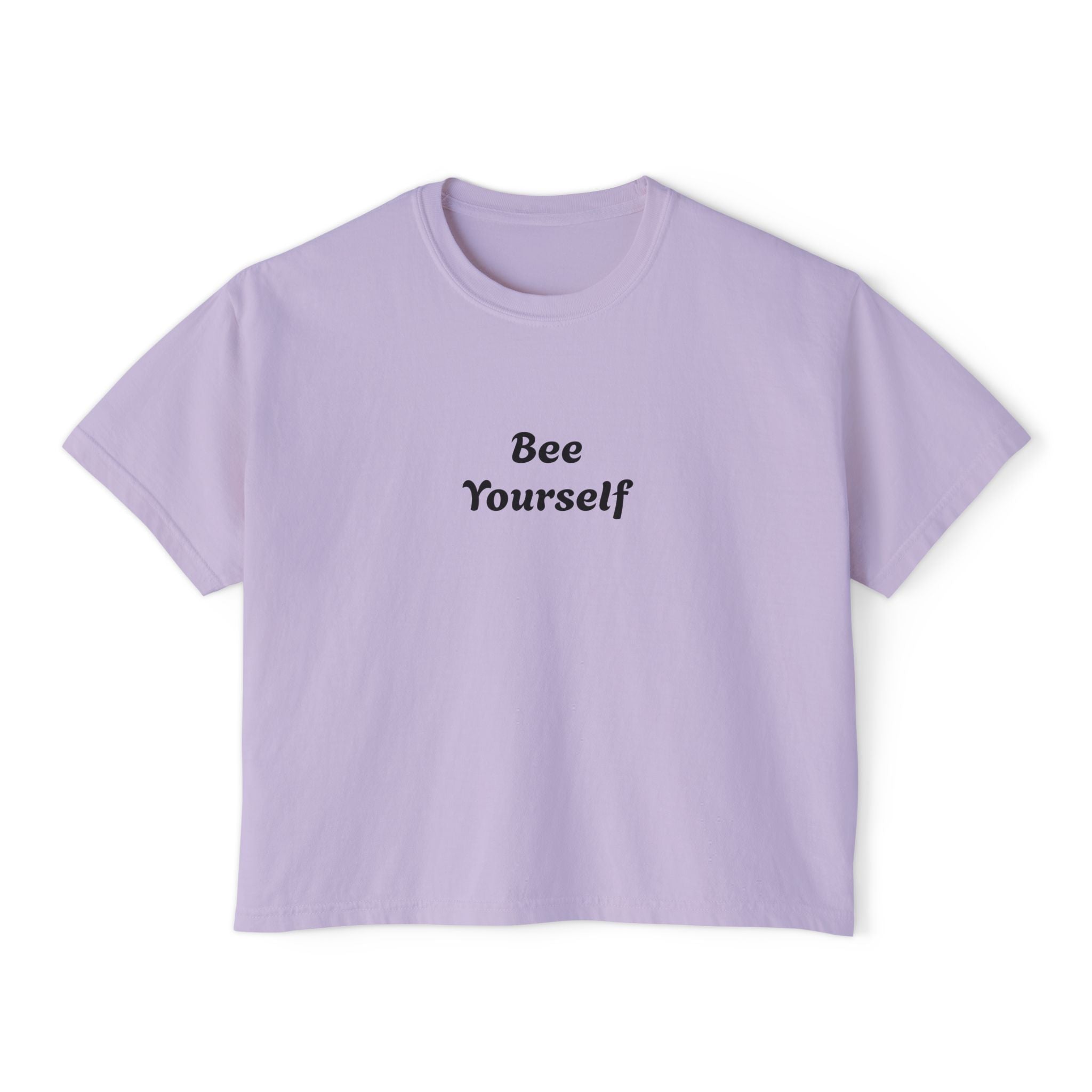 Bee Yourself Boxy Tee — Bee Cool Graphic Women’s Shirt