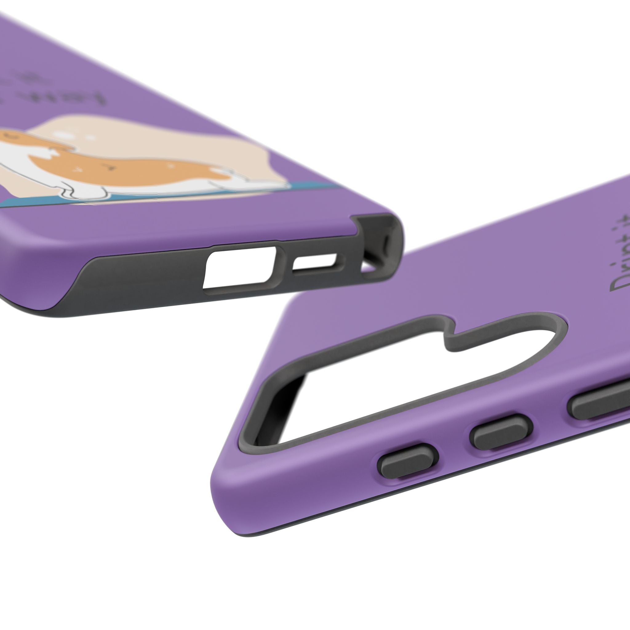 Corgi Stretch Phone Case – "Print it your way" Purple Protective Case