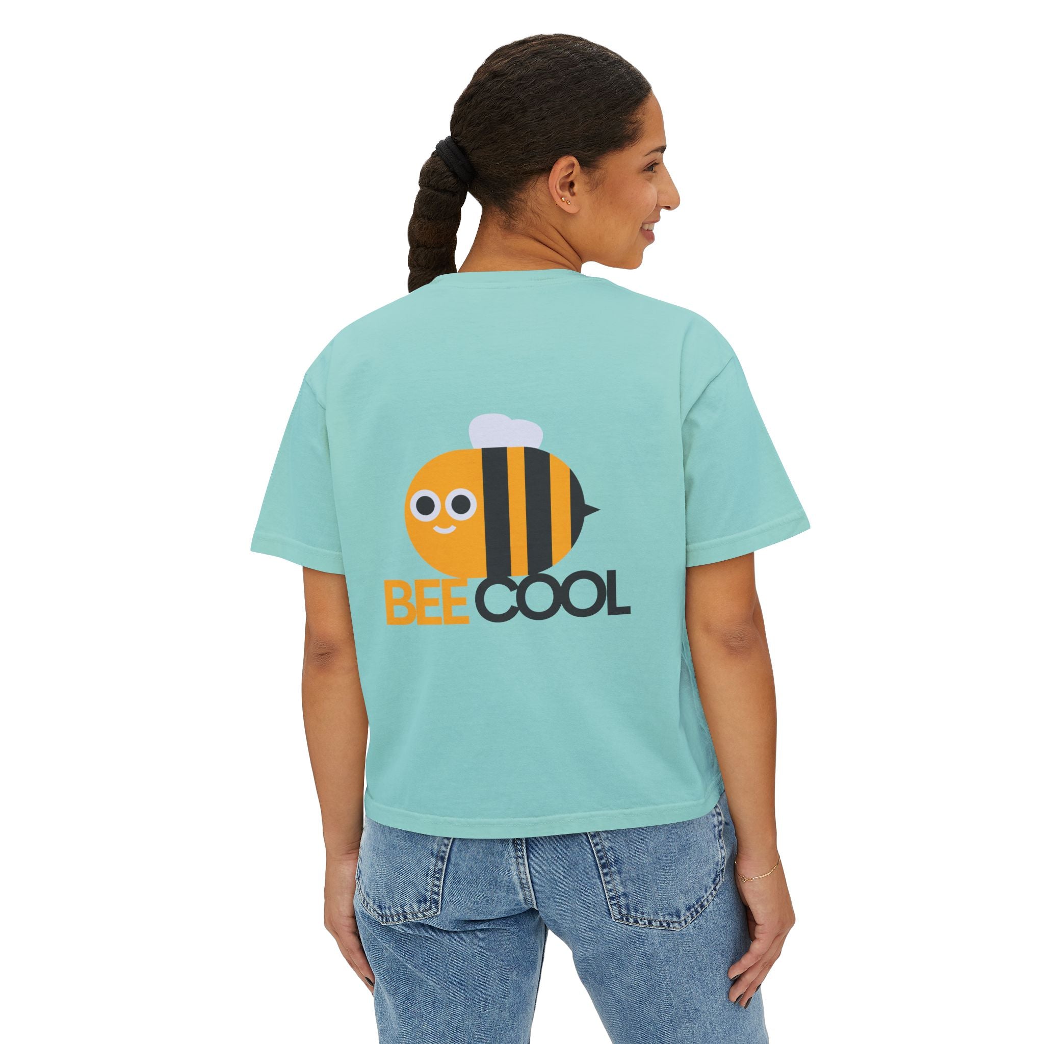 Bee Yourself Boxy Tee — Bee Cool Graphic Women’s Shirt