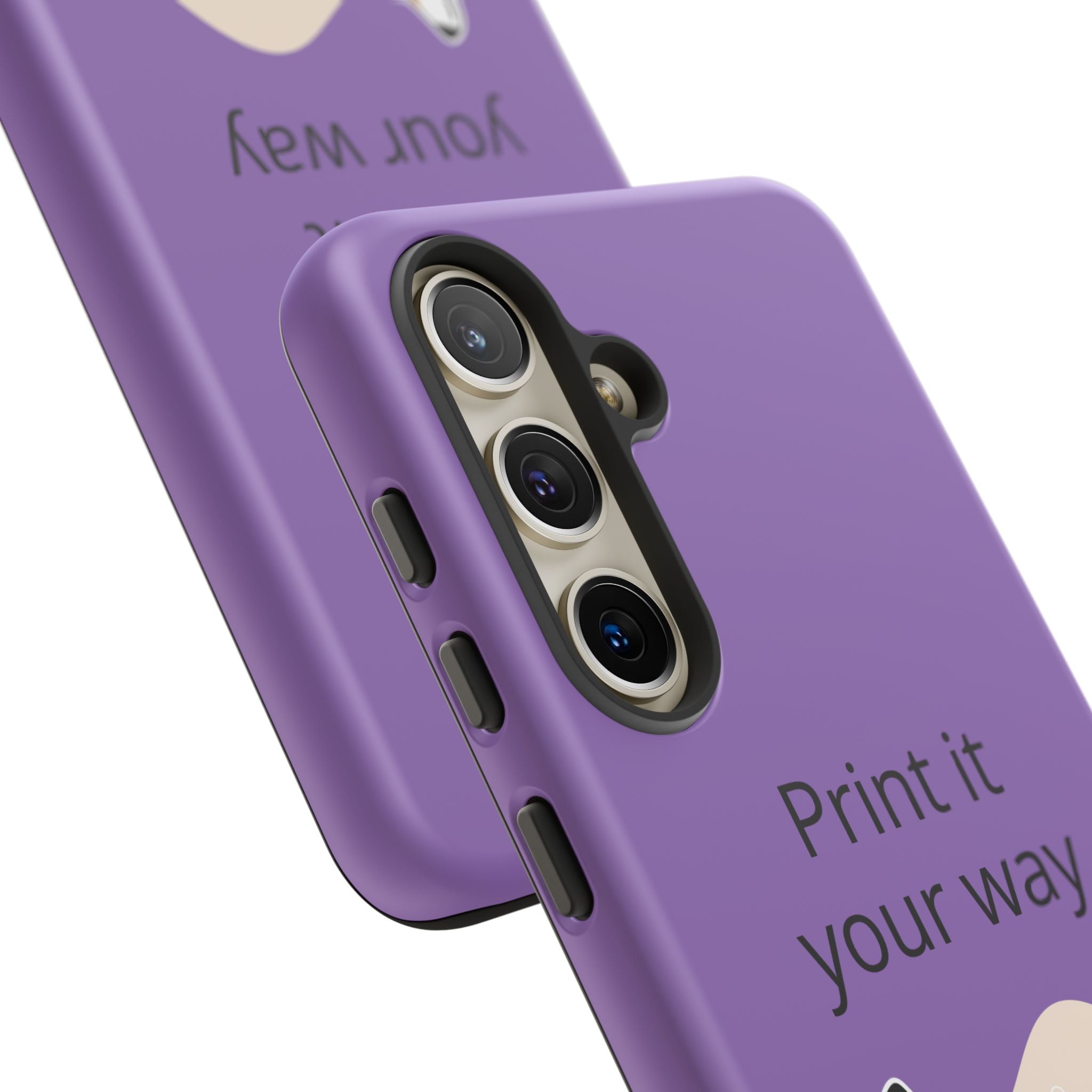 Corgi Stretch Phone Case – "Print it your way" Purple Protective Case