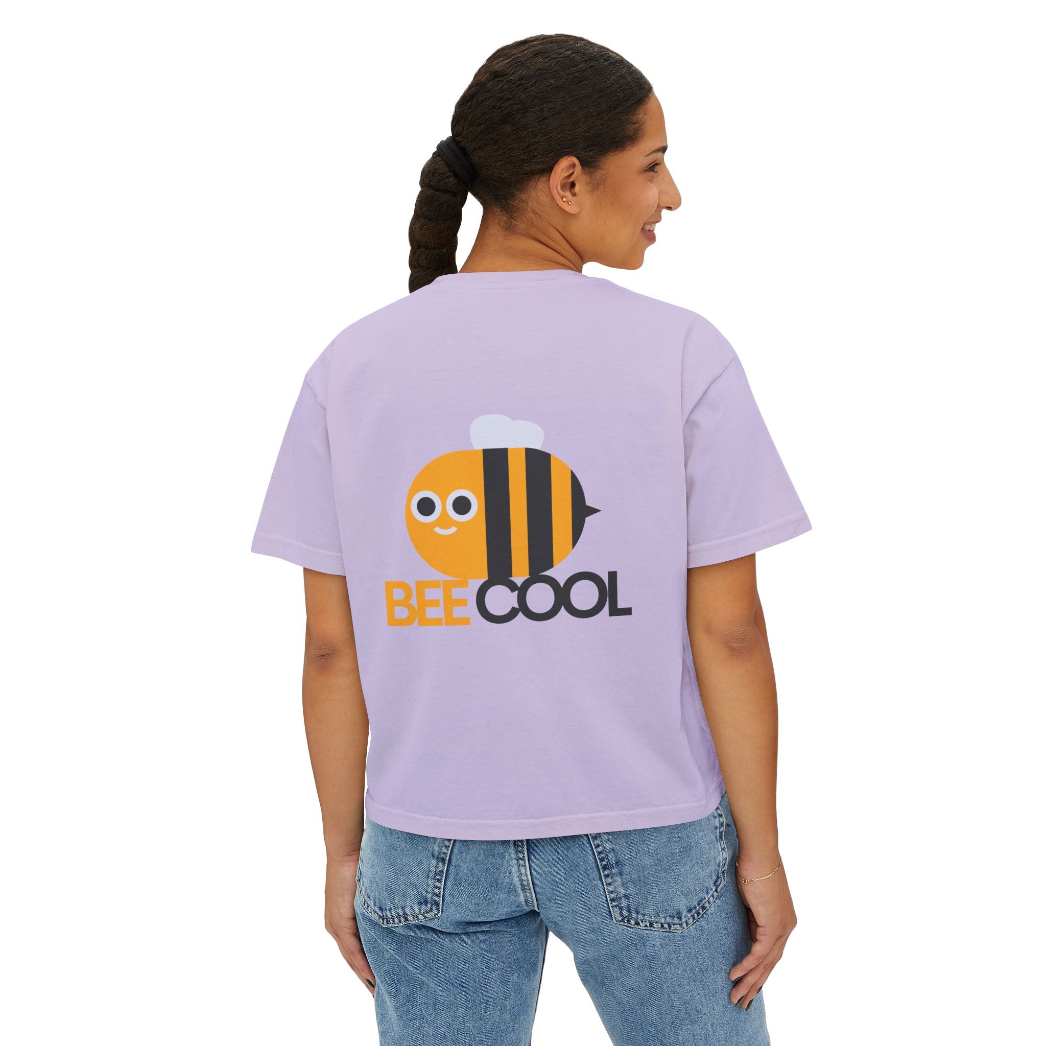 Bee Yourself Boxy Tee — Bee Cool Graphic Women’s Shirt